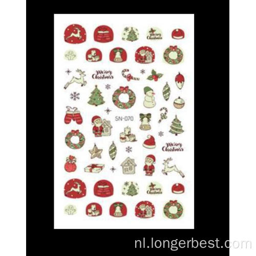 Nagelsticker Xmas 3D geprint